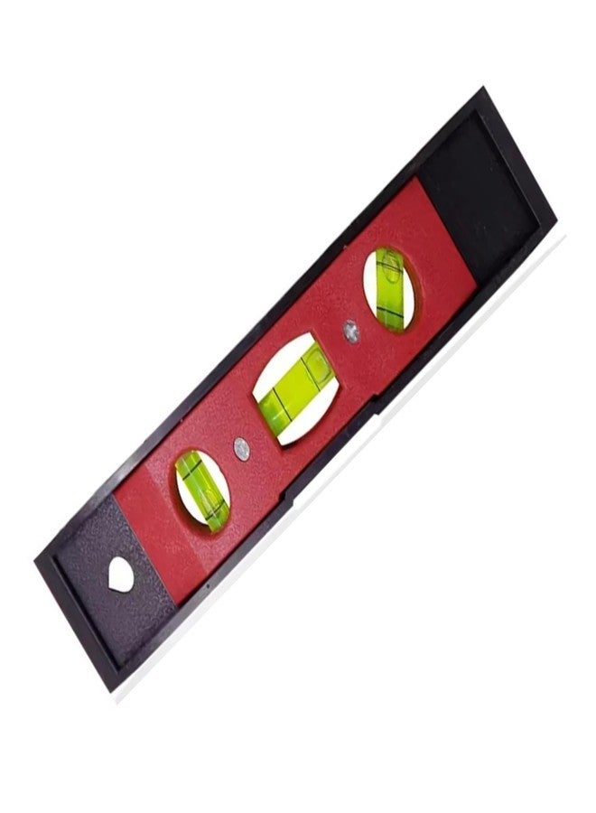 Drumstone 𝟏+𝟏 𝐘𝐄𝐀𝐑 𝐖𝐀𝐑𝐑𝐀𝐍𝐓𝐘 9-Inch Magnetic Torpedo Spirit Level - 3-Bubble Mini Pocket Level Ruler | Compact & Portable with Accurate Horizontal, Vertical & Measurements - Image 1